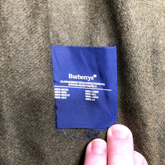 Vintage Burberry's Mens 42 Trench Coat Belted - Picture 11 of 12